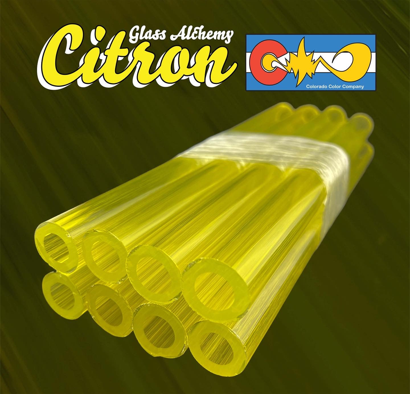 Citron - Vac-Stack - Vidrio de borosilicato - COE 33 - Tubo de un solo color