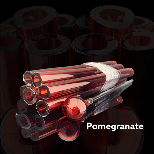 Pomegranate - Vac Stack - Borosilicate Glass - COE 33 - Single Color Tubing