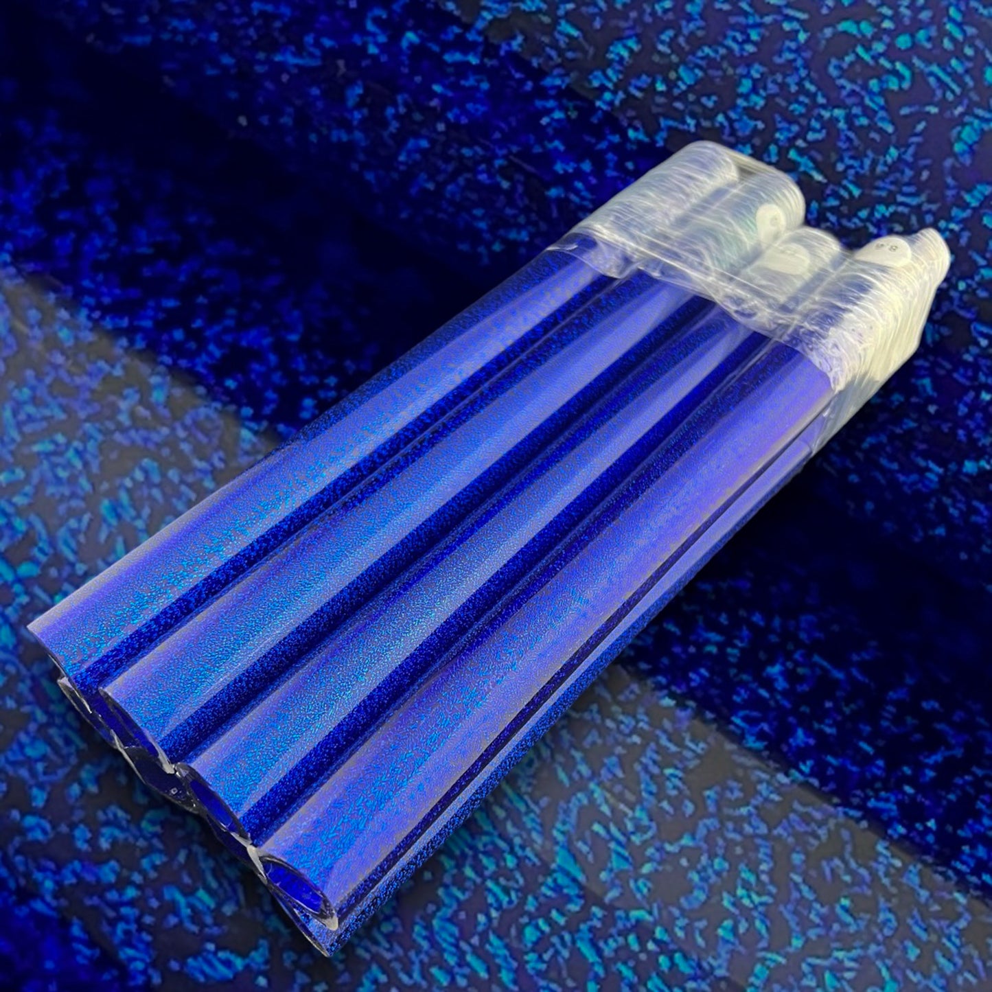 Tubo dicroico azul - Capa central de cobalto - Vidrio de borosilicato