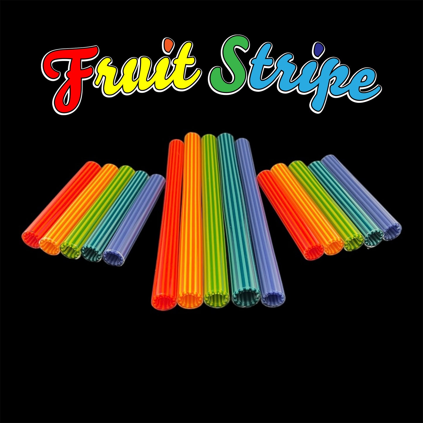 Fruit Stripe - Variety Pack - 1 & 2  Pound - Borosilicate - COE 33