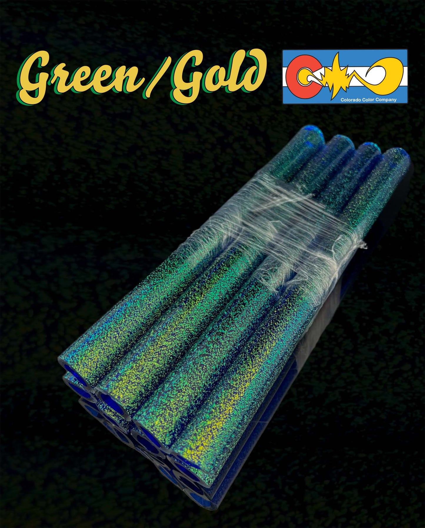 Dicroico verde/dorado - Capa central de cobalto - Vidrio de borosilicato