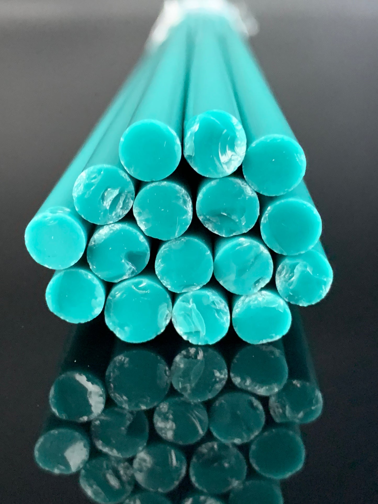 Opaque Aqua Rod - NorthStar Glassworks - Borosilicate Glass