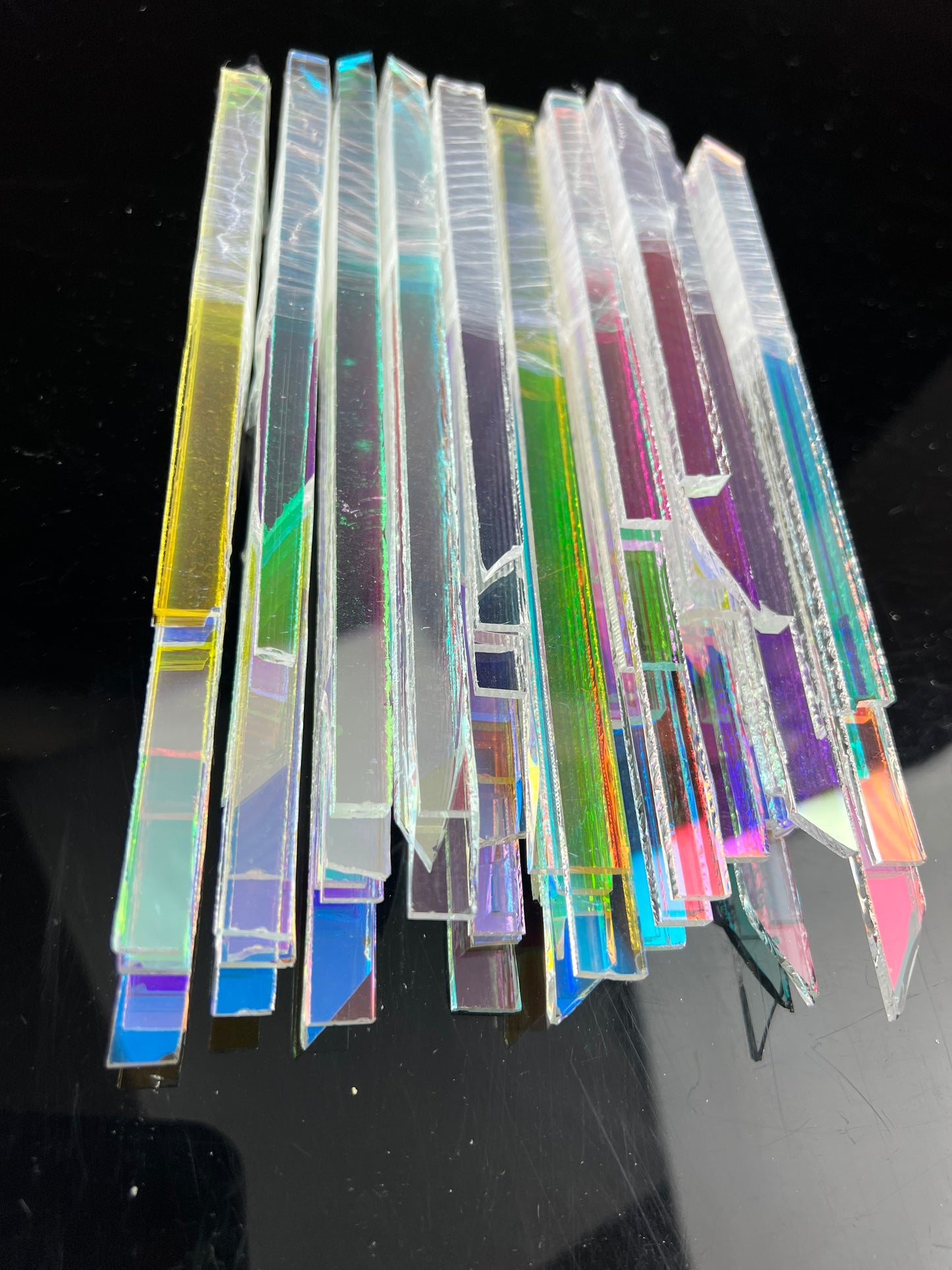 Strips of Raw Dichroic - 1/4lb. - Borosilicate -  - COE 33