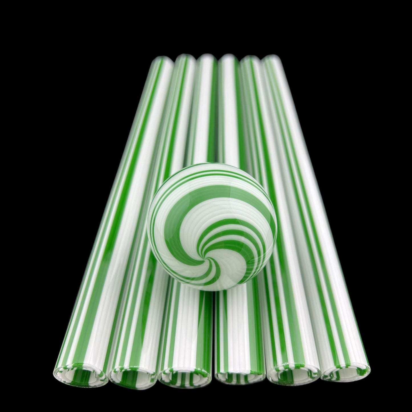 Wintergreen - Vac Stack - Borosilicate Glass - COE 33 - Lined Tubing