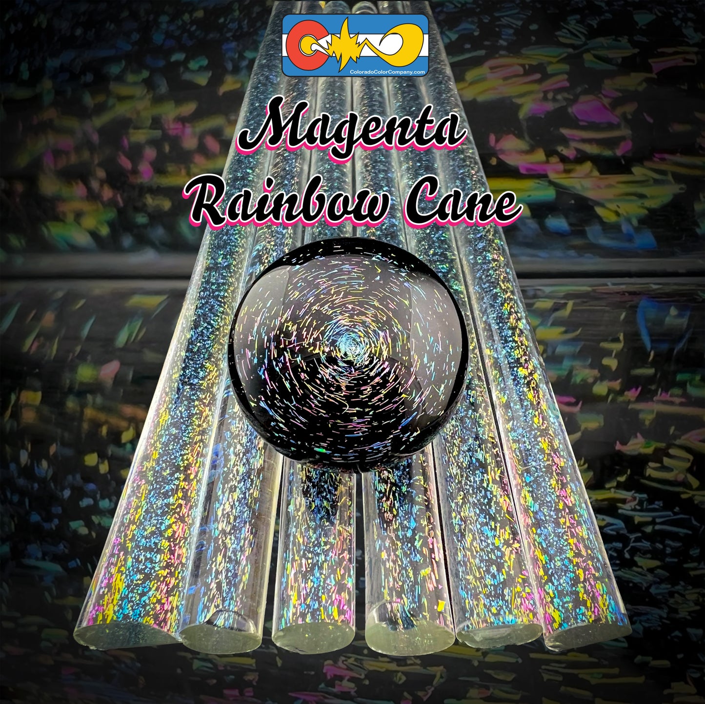 Magenta-Regenbogen – Dichroitisches Rohr – Borosilikatglas – COE33