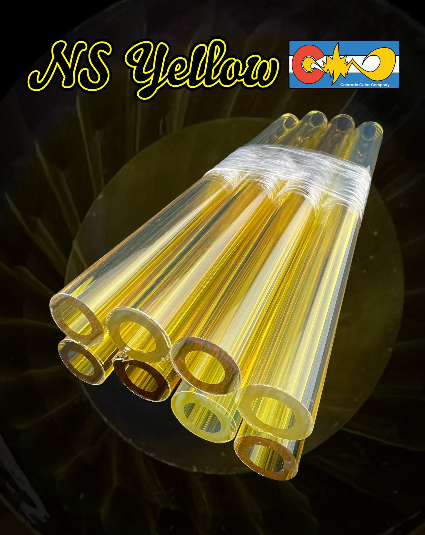 NorthStar Yellow #9 - Vac Stack - Borosilicate Glass - COE 33 - Single Color Tubing