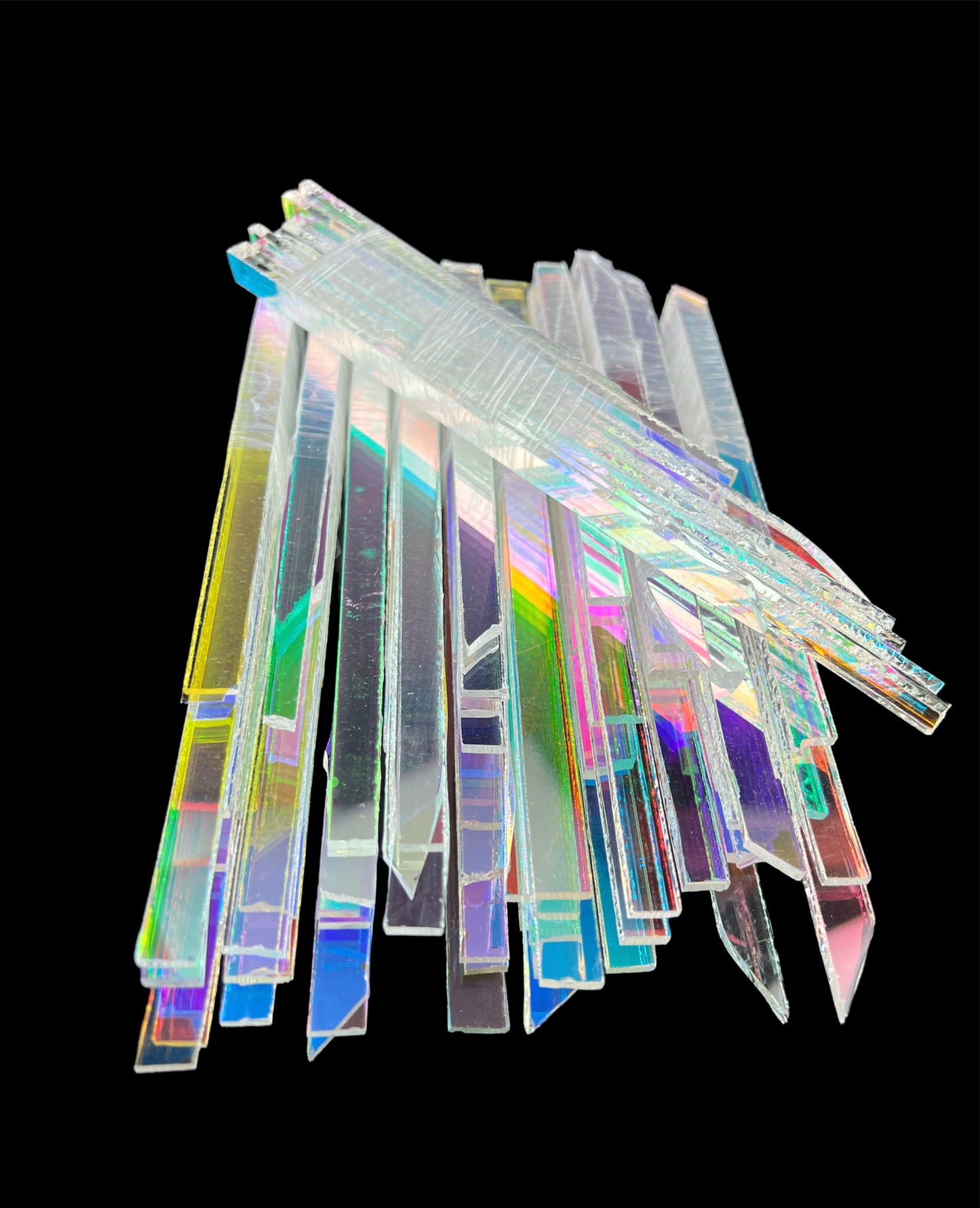 Strips of Raw Dichroic - 1/4lb. - Borosilicate -  - COE 33