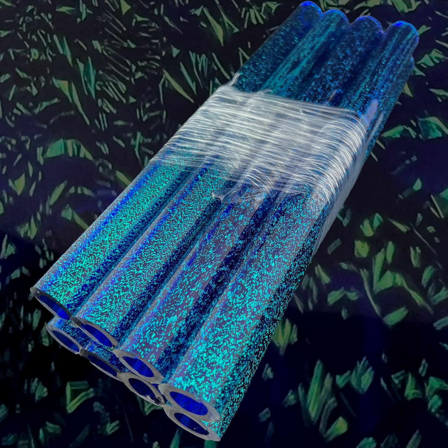 Teal/Gold Dichroic - Cobalt core layer - Borosilicate glass