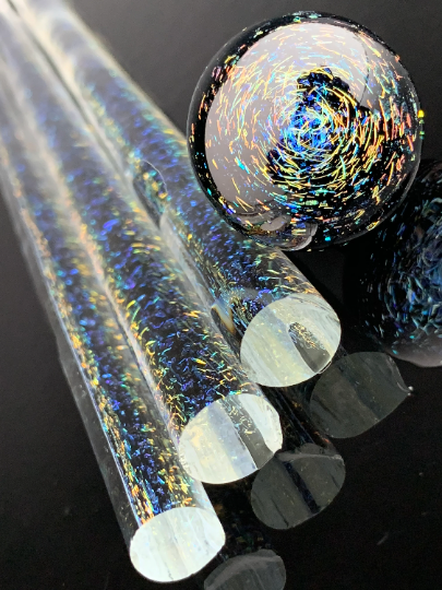Blau/Kupfer-Regenbogen – Dichroitisches Rohr – Borosilikatglas – COE33