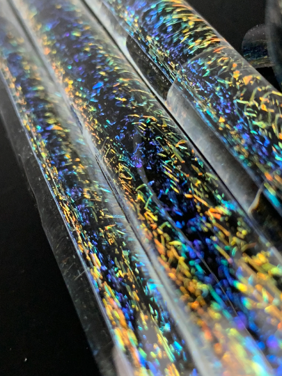 Arco iris azul/cobre - Caña dicroica - Vidrio de borosilicato - COE33