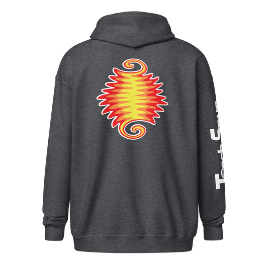 Fire Wig-Wag - Unisex heavy blend zip hoodie