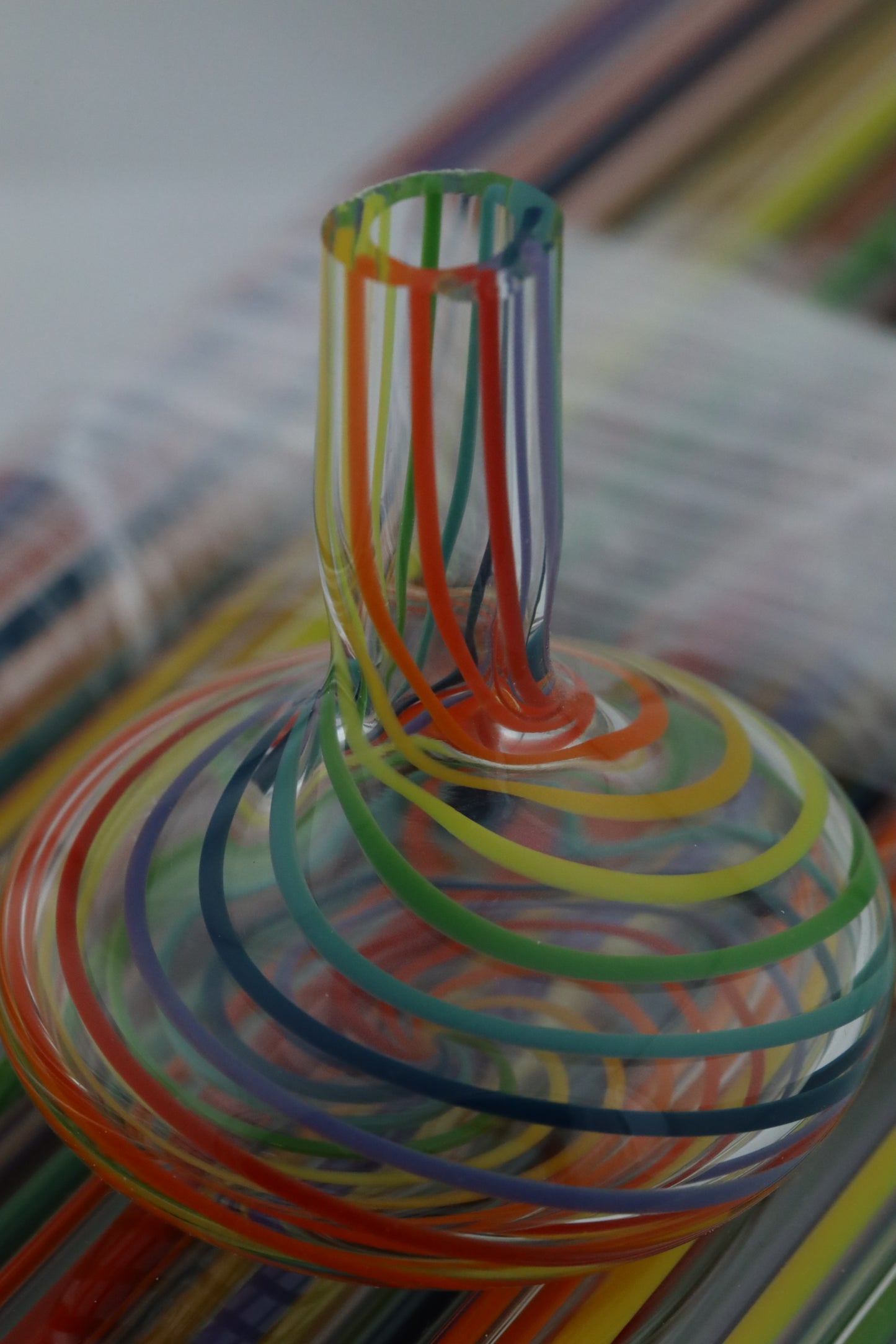 Over The Rainbow - Vac Stack - Borosilicate Glass - COE 33 - Lined Tubing