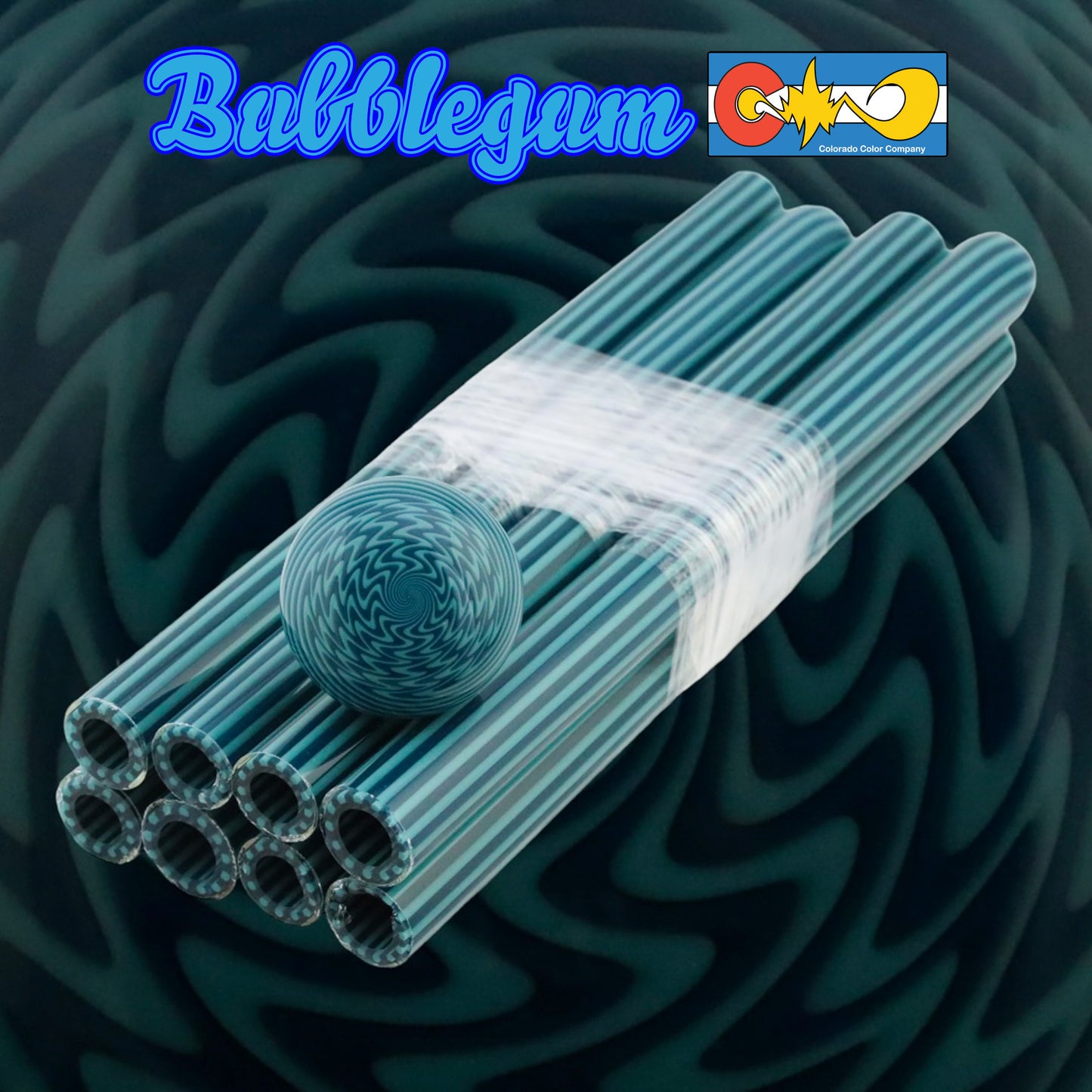 Bubblegum - Vac Stack - Vidrio de borosilicato - COE 33 - Tubo revestido