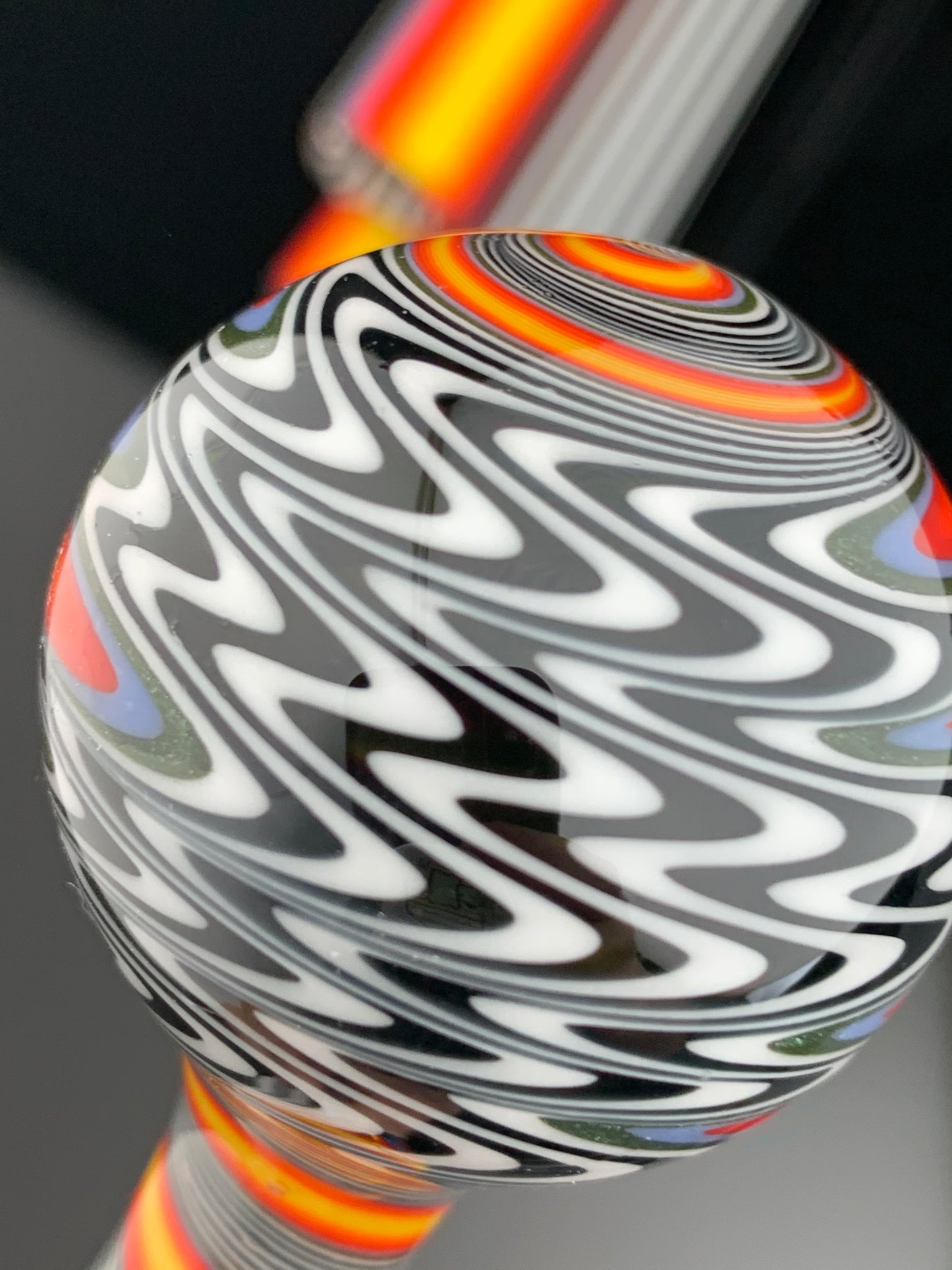 Fire Zebra - Vac Stack - Vidrio de borosilicato - COE 33 - Tubo revestido