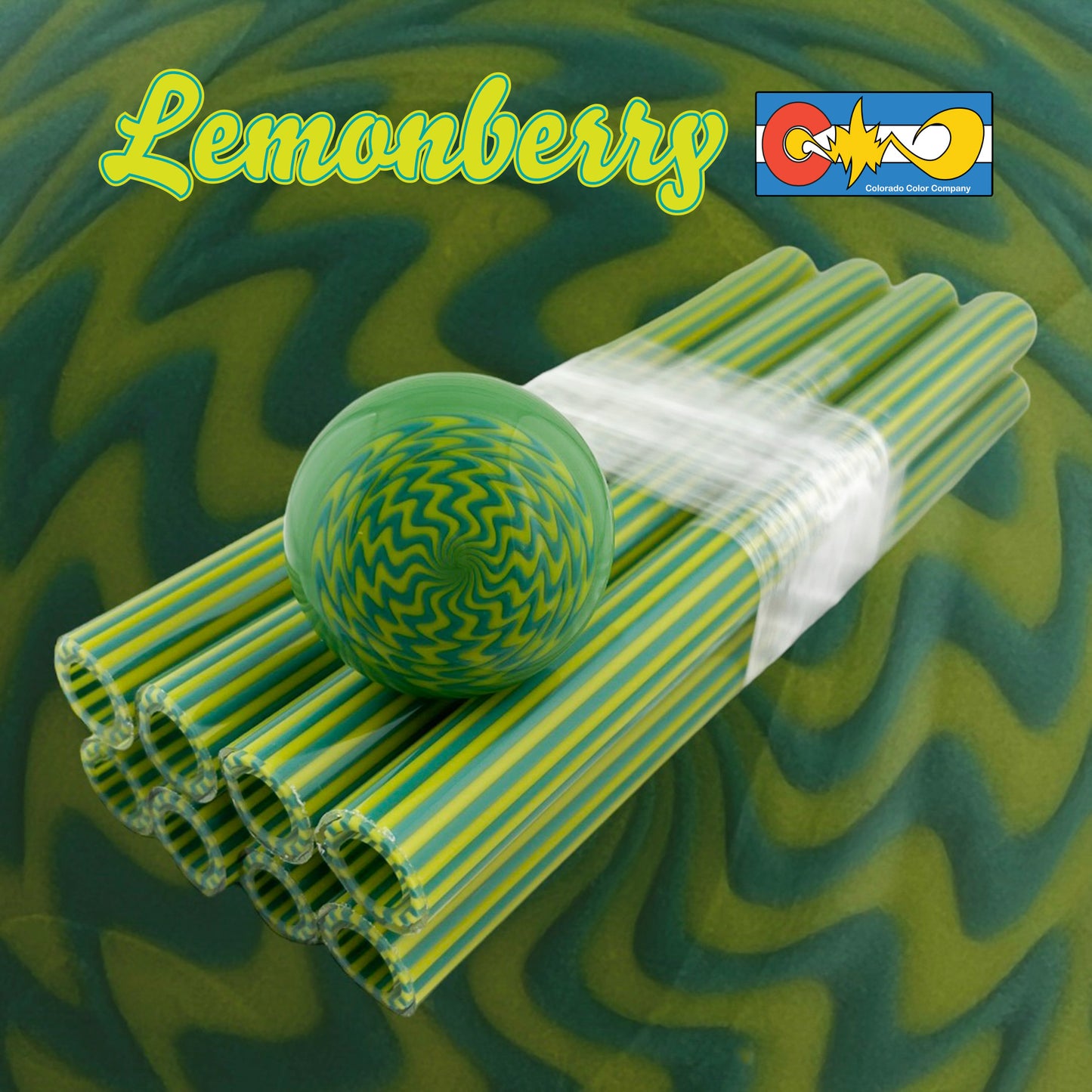 Lemonberry - Vac Stack - Vidrio de borosilicato - COE 33 - Tubo revestido