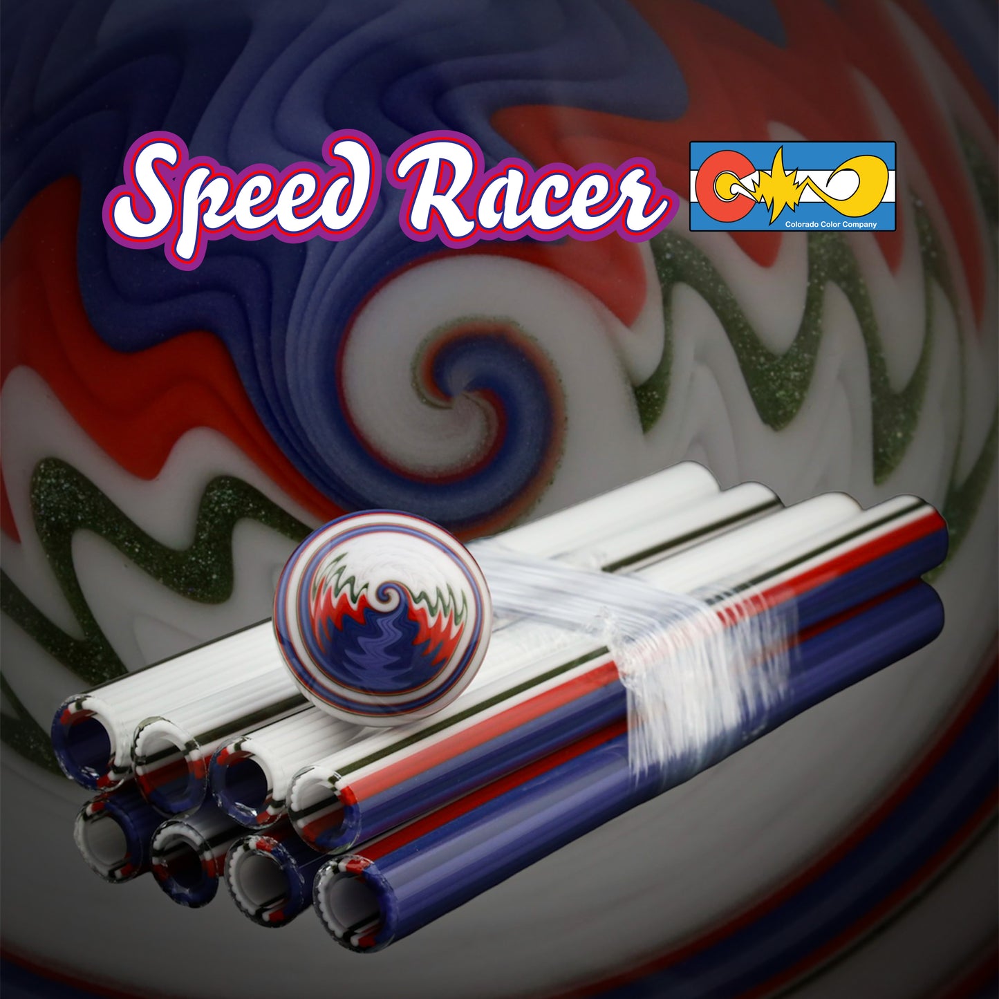 Speed ​​Racer – Vac Stack – Borosilikatglas – COE 33 – ausgekleideter Schlauch