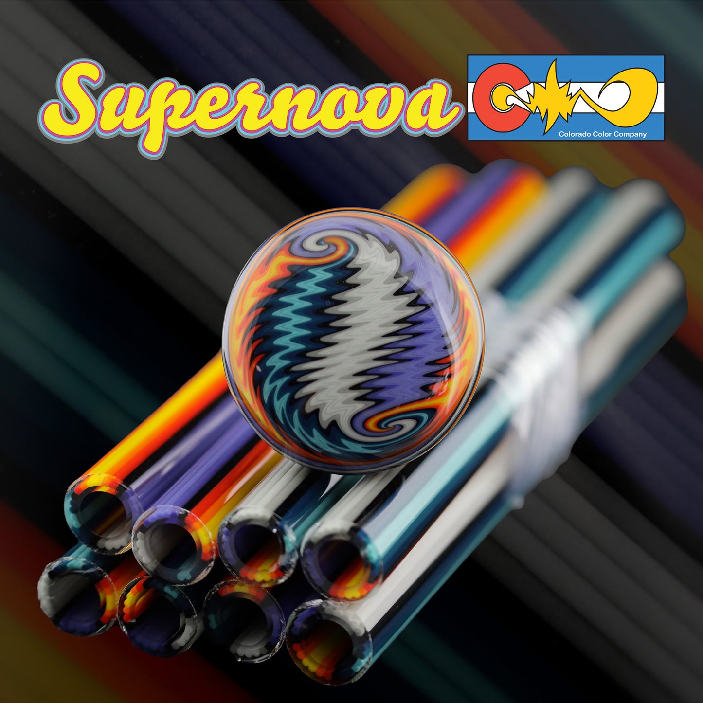 SuperNova – Vac Stack – Borosilikatglas – COE 33 – ausgekleidete Schläuche