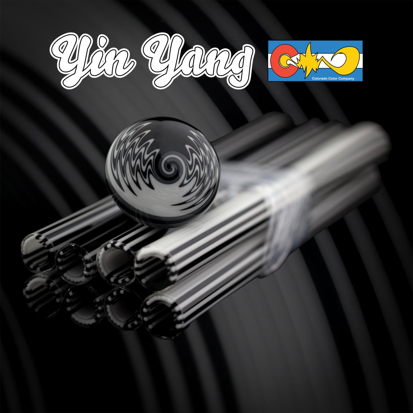 Yin-Yang - Vac Stack - Borosilicate Glass - COE 33 - Lined Tubing